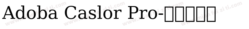 Adoba Caslor Pro字体转换